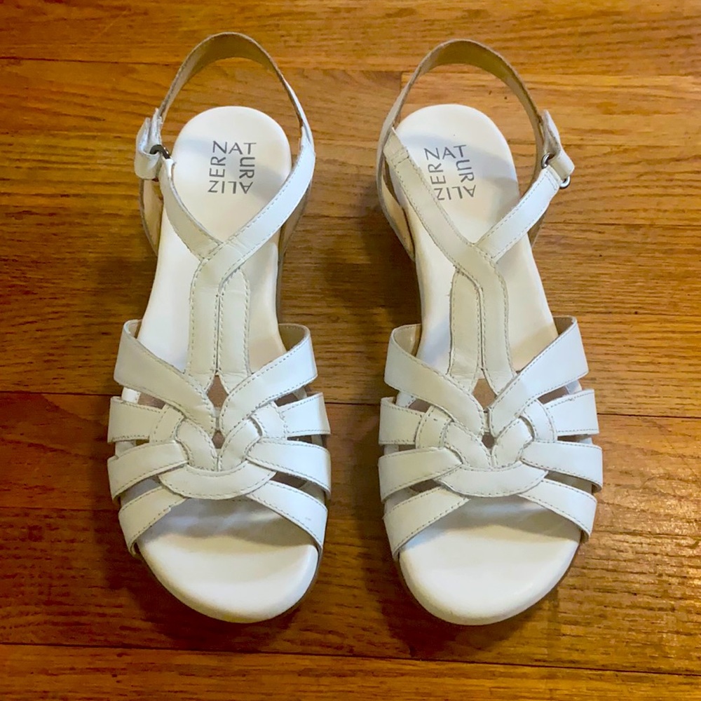 White Naturalizer Sandals